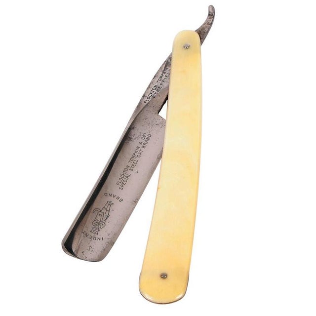 Silver Victorian Silver-Plated Razors from Flockton Tompkin Co., Sheffield, United Kingdom, 1870, Set of 7 For Sale - Image 8 of 10