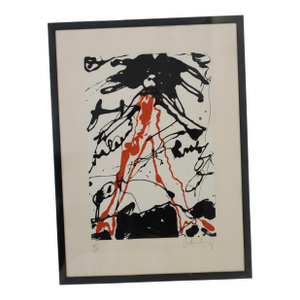 1970s Claes Oldenburg "Striding Figure From Conspiracy the Artist as Witness Portfolio Framed Signed