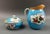 Minton Minton England Antique Birds Turquoise Porcelain Soap Dish & Pitcher Set - 2 Pieces For Sale - Image 4 of 10
