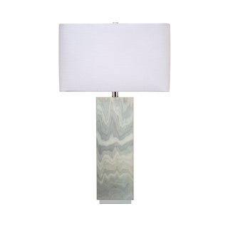 Summit Table Lamp, Pale Blue Lacquer For Sale