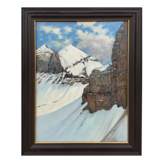 Fritz Ruppert, Mont Blanc, 1913, Oil on Canvas For Sale