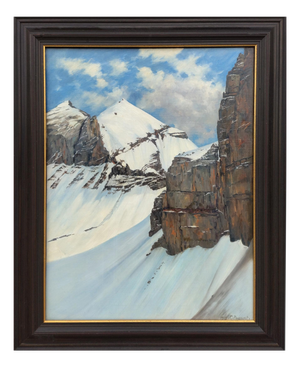 Fritz Ruppert, Mont Blanc, 1913, Oil on Canvas