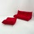 Red Set of Red 3-Seater Togo Sofa & Ottoman by Michel Ducaroy for Ligne Roset, 1970s For Sale - Image 8 of 17