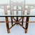 1980s McGuire Attributed Coastal Modern Bamboo & Laced Rawhide Racetrack Dining Table For Sale - Image 12 of 15
