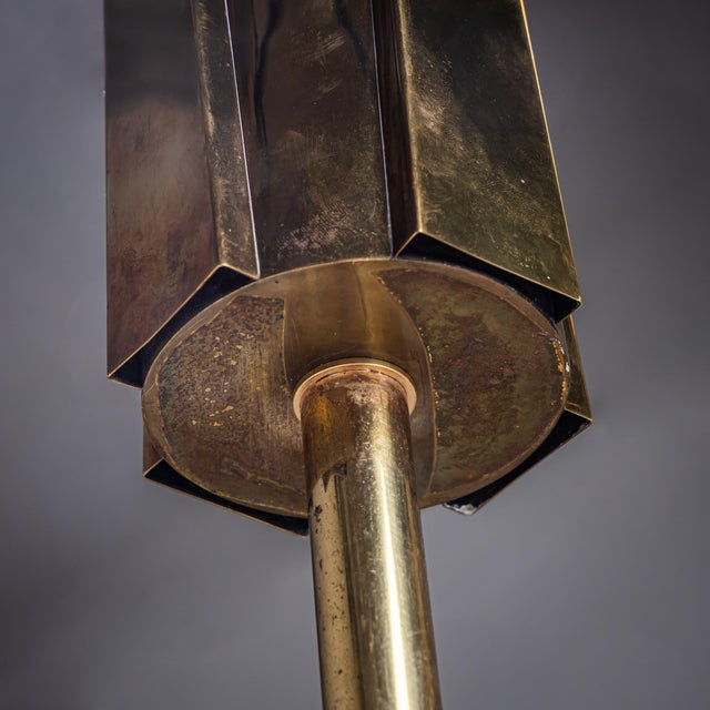 Late 20th Century Pair of Brass and Marble Table Lamps, Probably Italy For Sale - Image 17 of 18