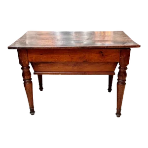 Late 18th-Early 19th French Provincial Walnut Dough Table
