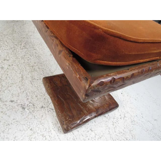 Wood Mid-Century Modern Witco Style Bench and Table For Sale - Image 7 of 10
