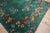 Art Deco 1920s Green Flowers Modern Antique Chinese Art Deco Carpet 8'9" X 11'6" Knotted Pile Wool Rug For Sale - Image 3 of 9