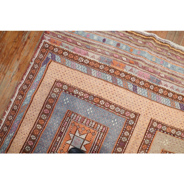 Beige Vintage Turkish Jajim - 5'11" x 11'7" For Sale - Image 8 of 8