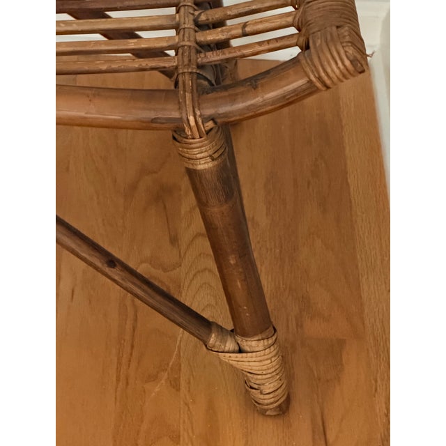 Vintage Bentwood Rattan Bench For Sale - Image 9 of 12
