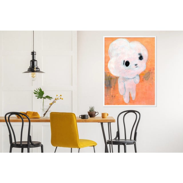 Contemporary Cloud Head by Kentaro Minoura, Art Print in White Frame, Medium For Sale - Image 3 of 4