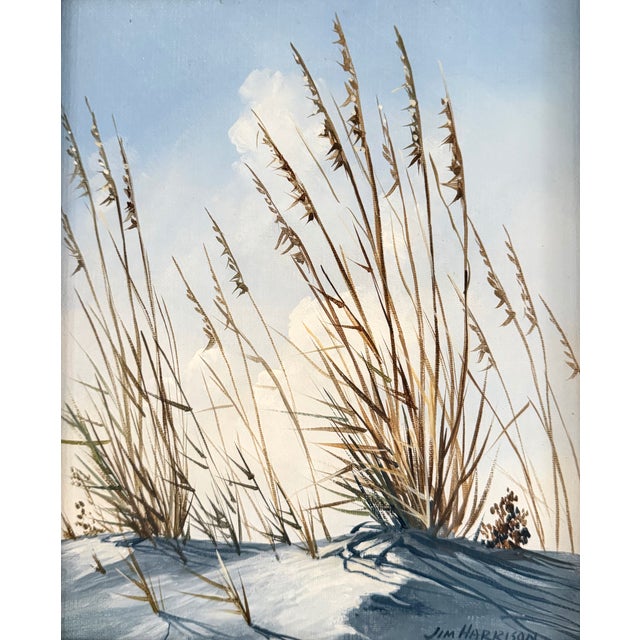 1980s Vintage Coastal Landscape Painting - Jim Harrison For Sale - Image 5 of 8
