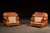 Emerson Pair of Vintage Leather Club Chairs With Matching Ottoman by Emerson For Sale - Image 4 of 14