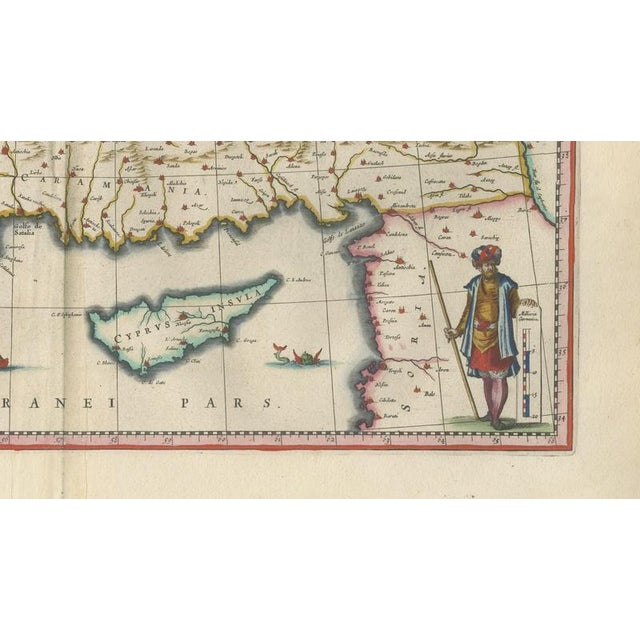 Map of Anatolia, Asia Minor and Aegean from Blaeu, 1642 For Sale - Image 4 of 11