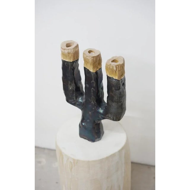 Megachile Candlestick by Emmanuelle Roule Unique piece. Dimensions: Ø 22 x H 35 cm. Materials: Stoneware. Candlestick made...