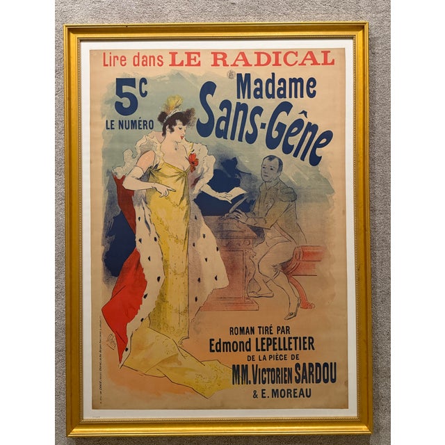 Jules Chéret - Madame Sans-Gêne, Le Radical, French Belle Époque Lithograph Poster, 1894 For Sale In Washington DC - Image 6 of 8