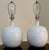 White Large Pair of 1970s Ceramic Table Lamps For Sale - Image 8 of 9