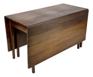 Vintage Federal Style Mahogany Drop-Leaf Dining Table