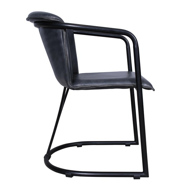 The Lorenzo Leather Chair Chairish