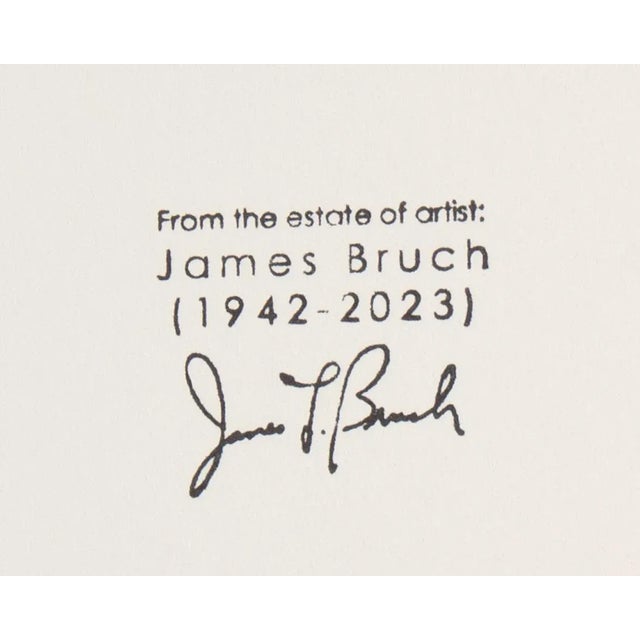 1960s Charcoal Portrait Drawing by James L. Bruch For Sale In Indianapolis - Image 6 of 7