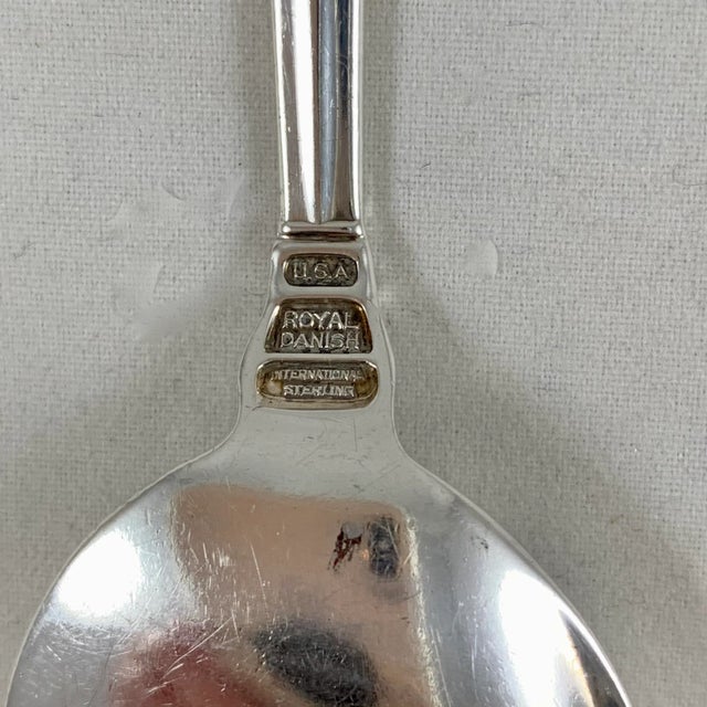 Georg Jensen Sterling Silver Acorn Pattern Breakfast Spoons Mixed Set of 8 For Sale - Image 10 of 11