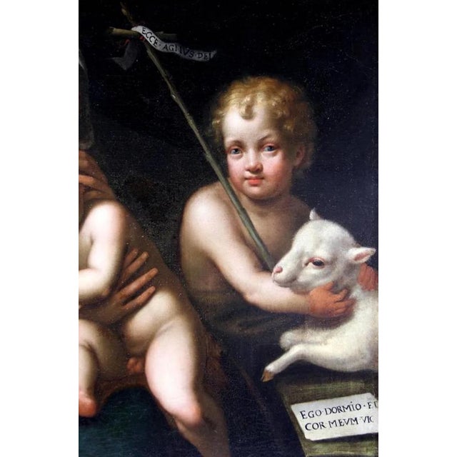 Simon Vouet, The Virgin with the Sleeping Child, Oil on Canvas For Sale - Image 4 of 7
