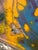 Large Vibrant Abstract Mixed Media Painting on Canvas Ornate Silver Frame Statement Art For Sale - Image 9 of 12