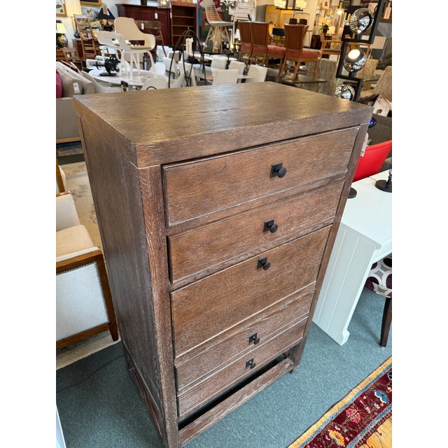 Brown Crate & Barrel Carter Secretary Desk For Sale - Image 8 of 12