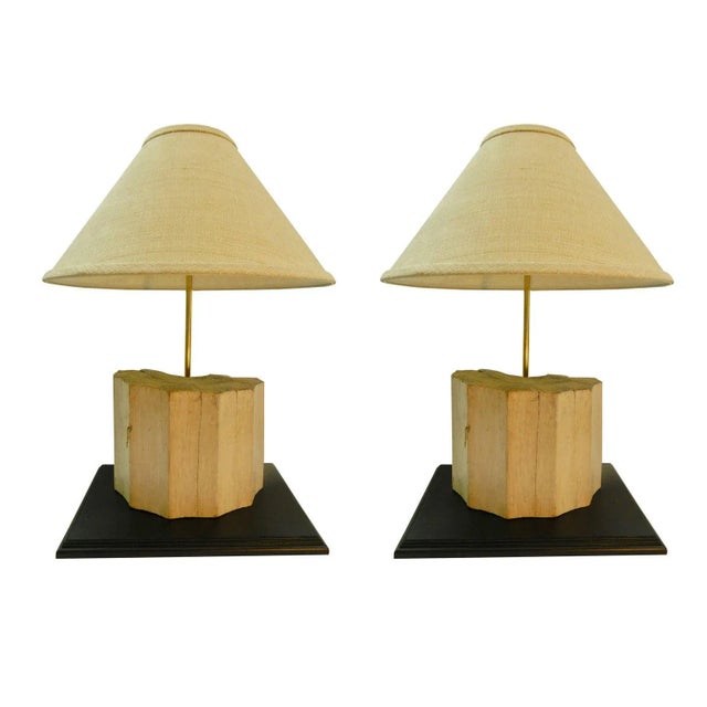 19th Century Corbels or Architectural Fragments Adapted as Lamps - a Pair For Sale - Image 9 of 9