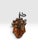 Vintage Wrought Iron & Brass 8-Bell Mechanical Door Bell on Wood Plaque For Sale - Image 4 of 11