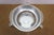 Vintage Hammered Aluminum Chafing Dish Server W/ Pyrex Glass Insert Dogwood Legs For Sale - Image 9 of 14
