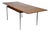Mid-Century Dining Table in Walnut with Chrome Frame, 1960s For Sale
