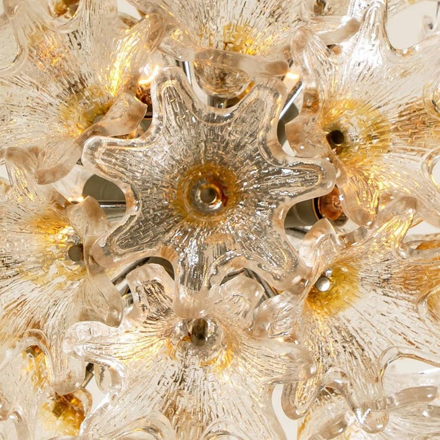 Murano Glass Sputnik Light Fixture attributed to Paolo Venini for Veart, 1970s For Sale - Image 3 of 13