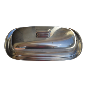 Early 20th Century Art Deco Reed & Barton Silver Plate Butter Dish With Lid
