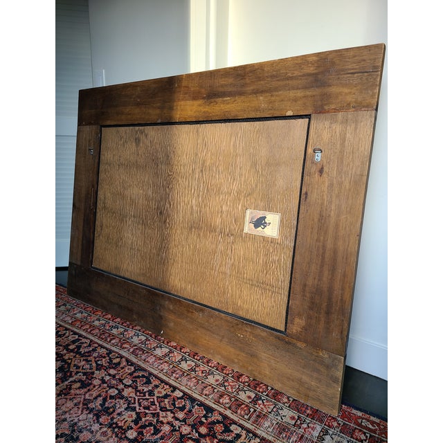 Dauphine Harrison & Gil Vintage Hand Carved Indonesian Bohemian Teak Mirror For Sale In Los Angeles - Image 6 of 9