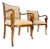Pair of Regency Style Carved Open Arm Fireside Lounge Chairs For Sale
