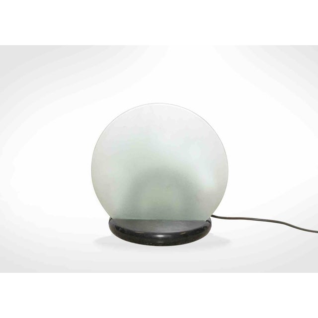 Vintage lamp skipper Pollux is an original design lamp realized by by Bruno Gecchelin in Italy in the 1970s. Glass light...