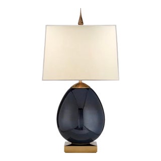 Thomas O’Brien for Visual Comfort Large Ciro Ceramic & Brass Table Lamp For Sale