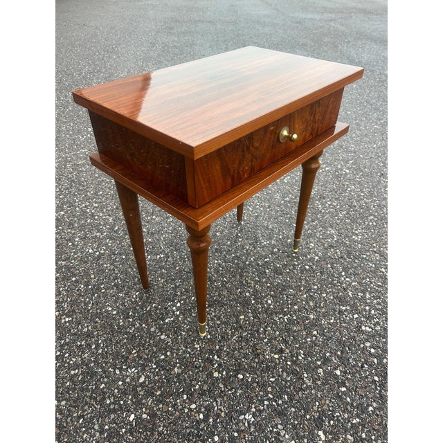 Brown Bedside Tables, 1950, Set of 2 For Sale - Image 8 of 17