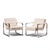 Mid-Century Modern Milo Baughman Style Mid Century Chrome Lounge Chairs - Pair For Sale - Image 3 of 12