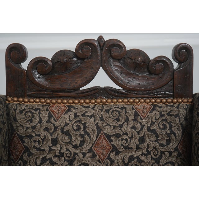 English Vintage Diminutive Doll or Youth Throne Chair For Sale In Philadelphia - Image 6 of 18