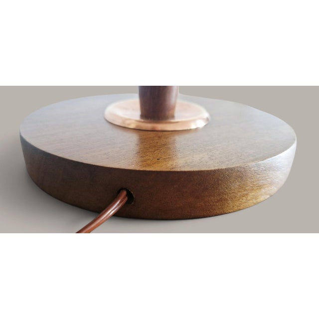 Art Deco Articulated Lamp in Mahogany and Brass, 1930 For Sale - Image 14 of 18