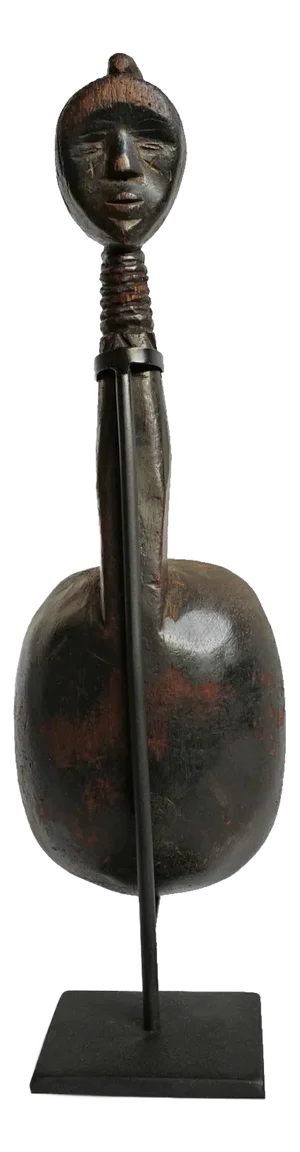 Vintage Wood Dan Spoon With Stand