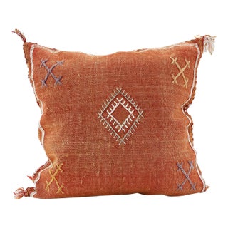 Moroccan Sabra Cactus Silk Pillow Cover For Sale