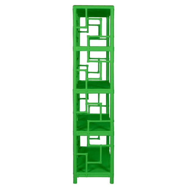 Not Yet Made - Made To Order Tibet Etagere in Bright Green For Sale - Image 5 of 6