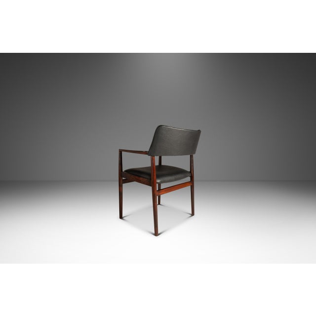 1960s Set of Two (2) MCM Danish Modern Armchairs in Rosewood & Leather by Erik Wørts for Soro Stolefabrik, Denmark, C. 1960's For Sale - Image 5 of 18