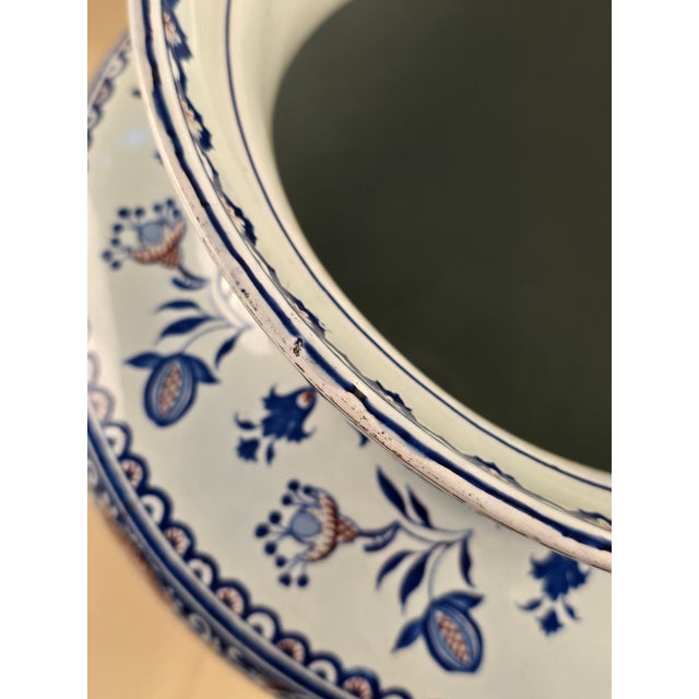 Late 19th Century Late 19th Century French Gien Faience Vase, Large For Sale - Image 5 of 8