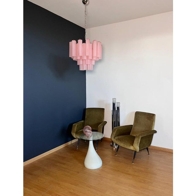 Murano Glass Tube Chandelier, 1990 For Sale - Image 12 of 18