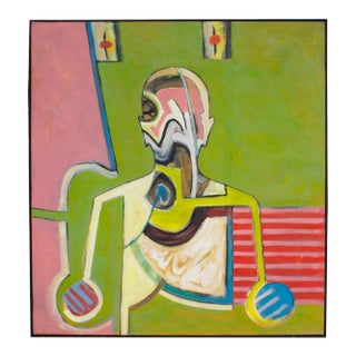 Abstract Oil on Canvas Painting by James L. Bruch For Sale