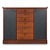 This is a mid-century modern Jack Cartwright for Founders walnut pagoda form dry bar cabinet or gentleman’s chest. Jack...